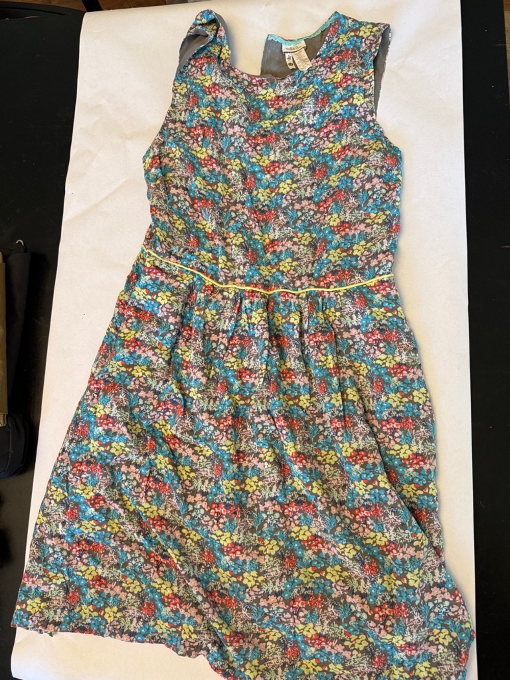 Matilda Jane Multicolor Floral Sleeveless Dress - Blue, Yellow, Red